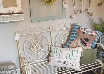 Rustic White Home Accents at The Coop